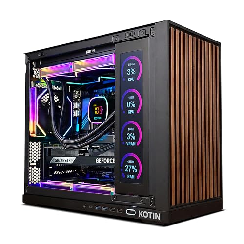 KOTIN G60B Prebuilt Gaming PC, GeForce RTX 5070 12GB GDDR7, AMD Ryzen 7 9700X, 32GB DDR5 6000MHz,...