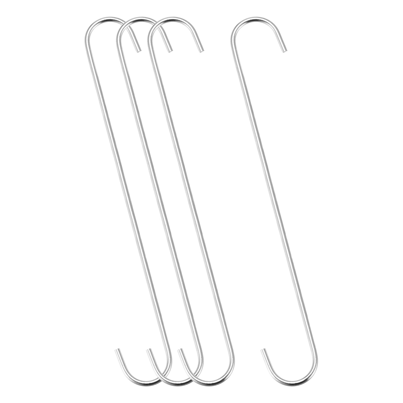 Crochets en S 300 mm de suspension extra longs argentés pour le jardin