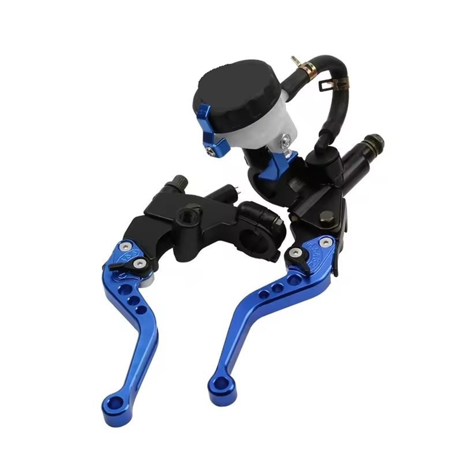 HYDBCNP Motorcycle Modification Brake Pump Universal Semi CNC Six Speed Hydraulic(Blue)