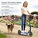 Waryoa Foldable Electric Scooter for Adults, 350W/500W Motor, Up to 22 MPH, 8.5