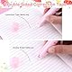 HJZHII 7 teiliges Schreibwaren Set mit niedlichen Katzenpfoten, Cartoon Kawaii Einziehbarer Bleistiftspitzer Korrekturband Radiergummi Haftnotizen Lineal Mini-Schere und Allzweckschneider (Rosa)