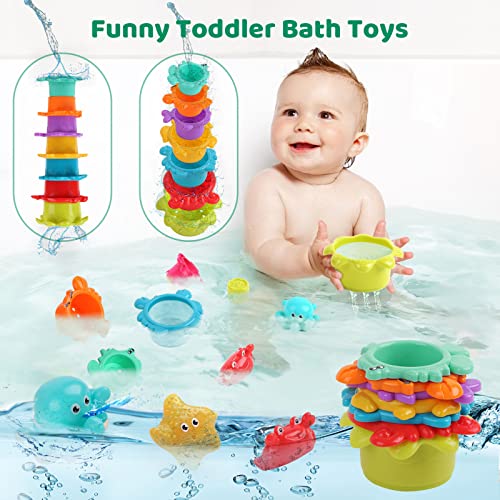Montessori Toys For 1 2 3 Year Old, Stacking Toys For Toddlers Infant Beach Toys Shape Sorter Counting, Matching & Sorting Early Learning Christmas Birthday Gift For Boys Girls Age 12-18 Months #TOP3
