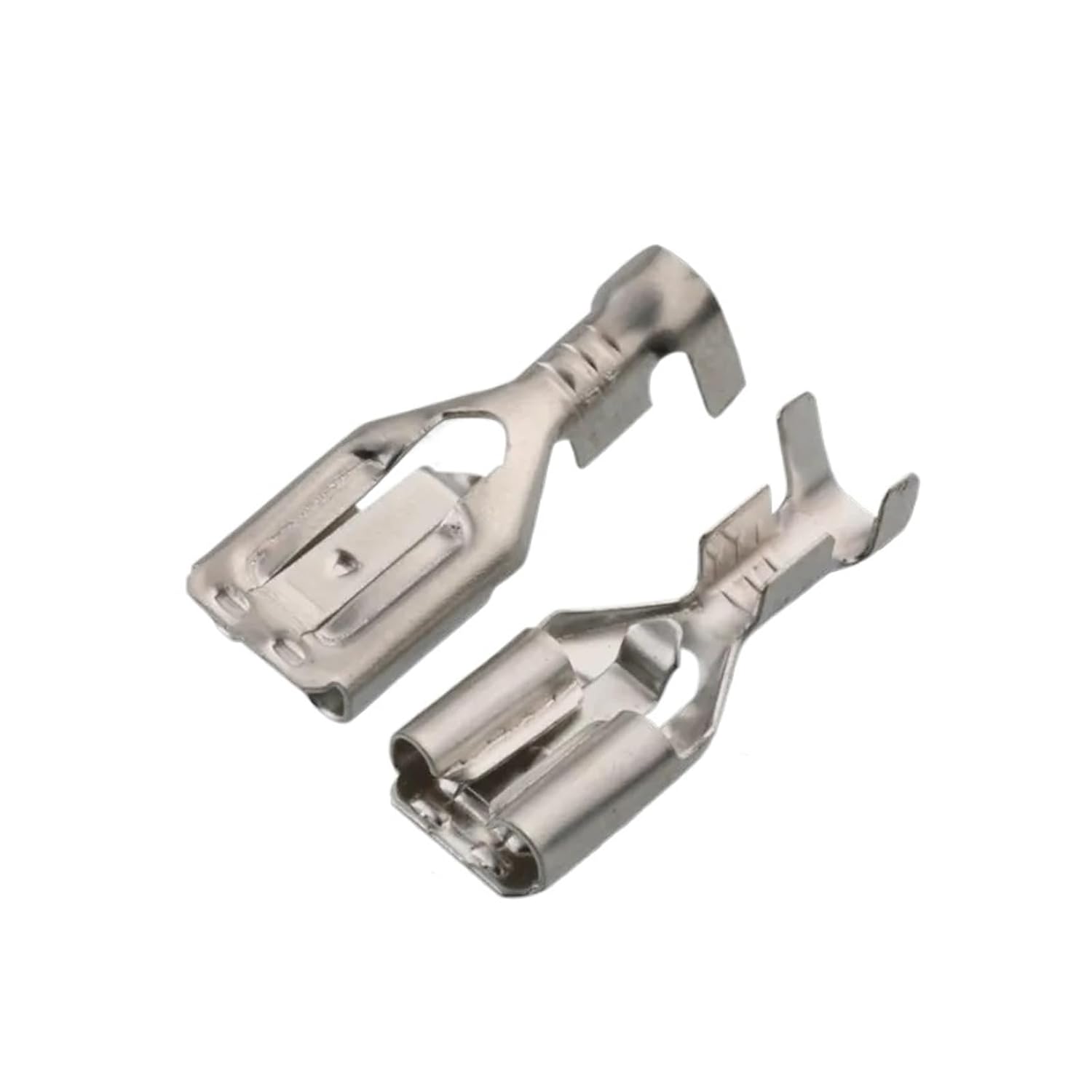 SSXLSMYXGS 100Sets(200pcs) Female Spade Connector 6.3 Crimp Terminal with Sleeves Cold Pressed Terminals Lock SSXLSMYXGS