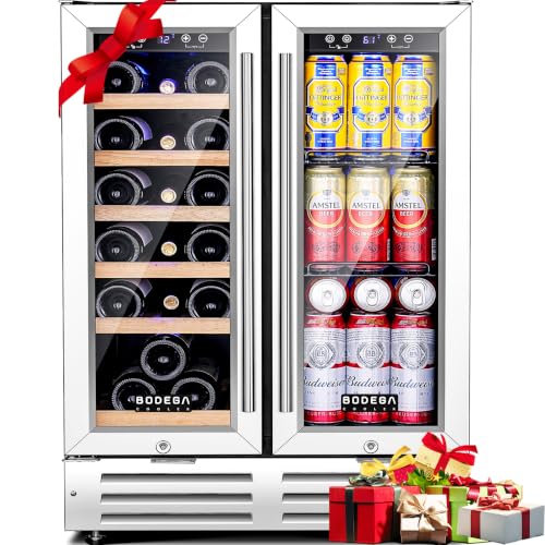 Image of BODEGA 24 Inch Wine & Beverage Refrigerator, Holds 57 Cans & 19 Bottles