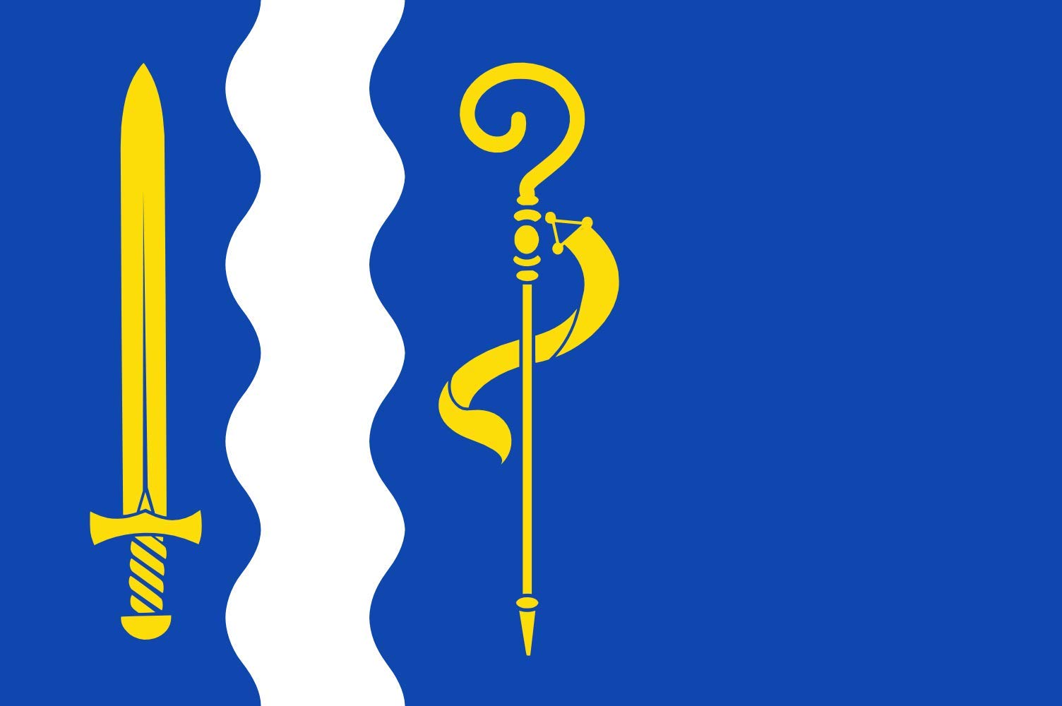 Drapeau Large Maasgouw vlag grand pavillon extérieur nouvelle commune