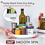 Set of 4, 10 Inch Non-Skid Lazy Susan Organizers - Turntable Rack for Cabinet, Pantry Organization and Storage, Kitchen, Fridge, Bathroom Makeup Vanity Countertop, Under Sink Organizing, Spice Rack - Image 4
