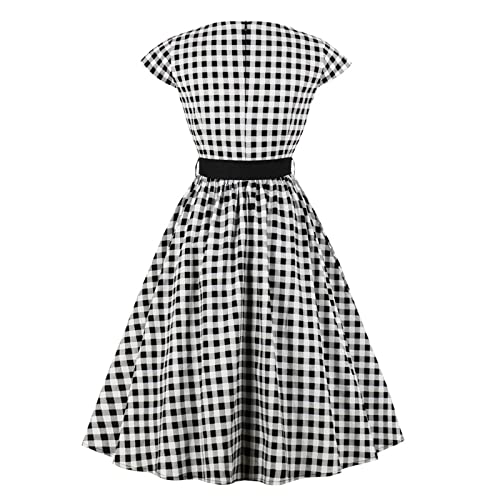 Women's Short-Sleeve Waisted Maxi Dress (Available In Plus Size) Women's Casual Batwing Sleeve One Shoulder Dresses Summer Club Party Cocktail Dresses Women's Retro Poodle Print Dress #TOP2