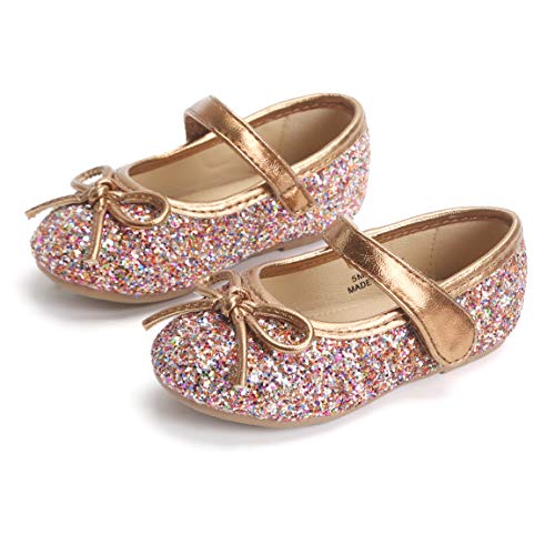 Otter Momo Toddler/Little Girls Mary Jane Ballerina Flats Shoes Slip-On School Party Dress Shoes #TOP2