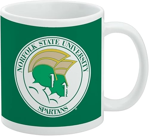 Vista 104 de Taza de cerámica con el logotipo principal de la Universidad de St. John, taza de regalo novedosa para café, té y bebidas calientes, 11oz, blanca