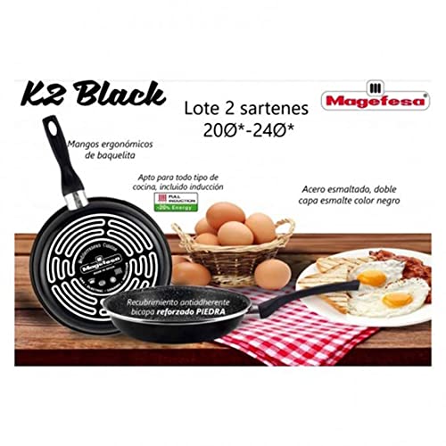 Imagen de MAGEFESA Sartenes black 20+24 cm lote