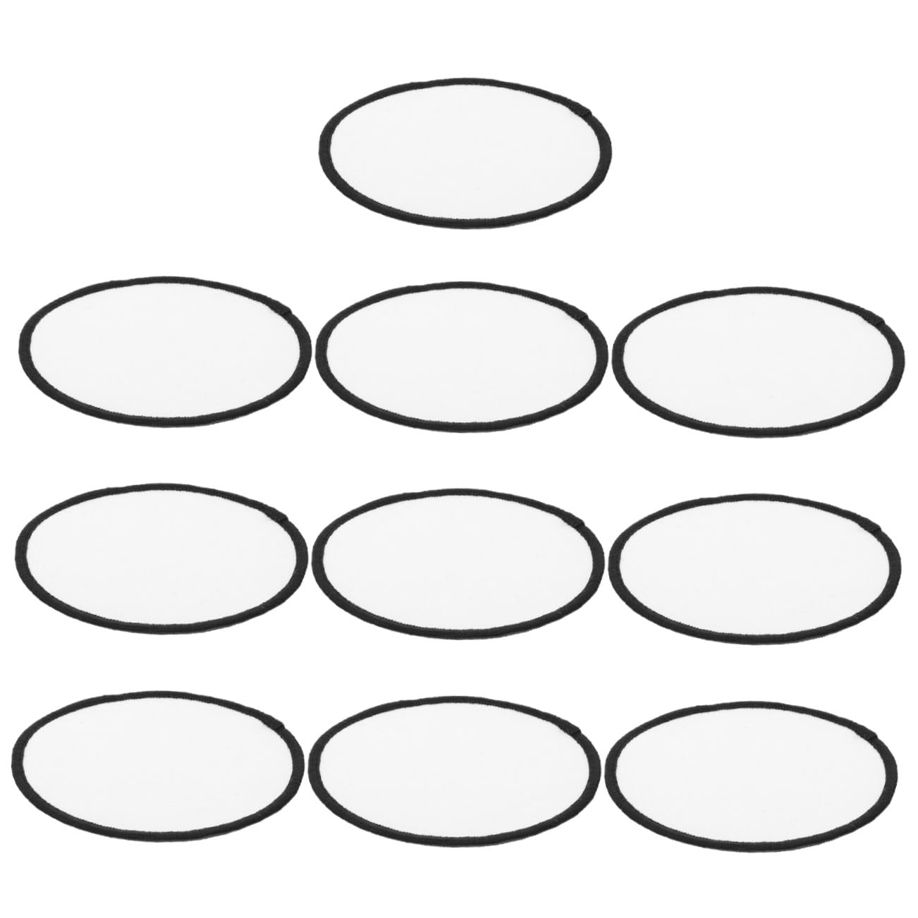 DIYEAH 10 Set Adesivo in Tessuto A Sublimazione Toppe Ricamate Adesivi Per Giubbotti Chiaro Etichetta Materiali Per La Decorazione Dei Vestiti Da Ricamo Termoadesiva 10 Pezzi * 10