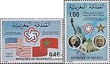 1976 Indépendance Prophila Collection Maroc 838-839 (complète.Edition.) Neuf avec Gomme Originale ** MNH 1976 Indépendance (Timbres pour Les collectionneurs)