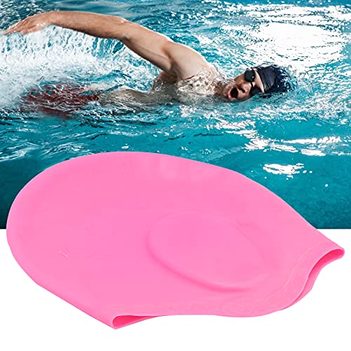Yosoo Touca de natação de silicone, proteção de orelha, tridimensional, ergonômico, impermeável, par
