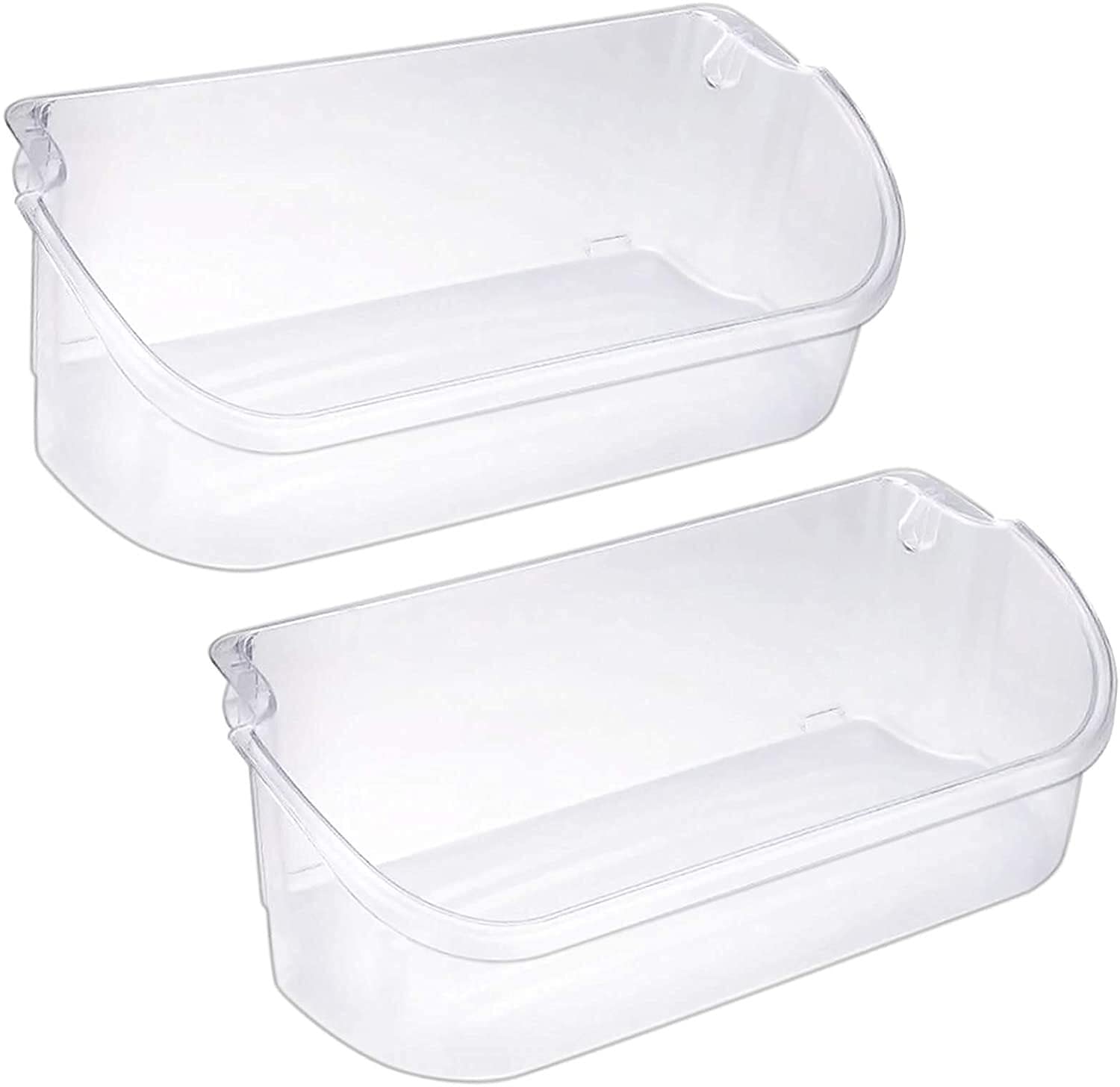 2 Pack Clear Refrigerator Bins Compatible With Electrolux Refrigerator 240356402, AP2549958, PS430122 (Fits Models: BGH, CKS, DGH, FFH, FFS)