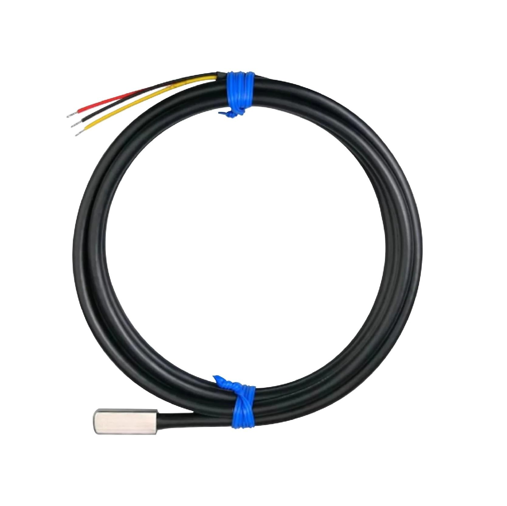 Capteur de température Sensor de Temperatura de Superficie, sonda Adhesiva Impermeable, Sensor Digital de Superficie Plana con Cable RVVP(SMD Package 1.5M)
