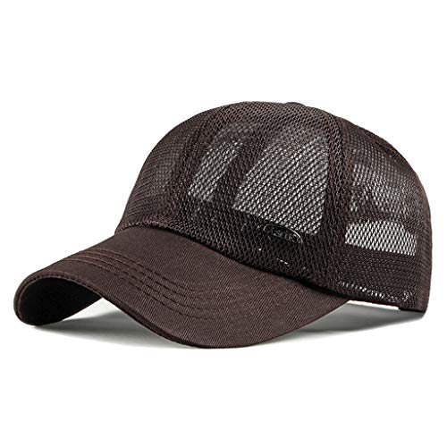 Beerty Boné de beisebol, chapéu de sol ajustável de malha ajustável respirável para homens e mulhere