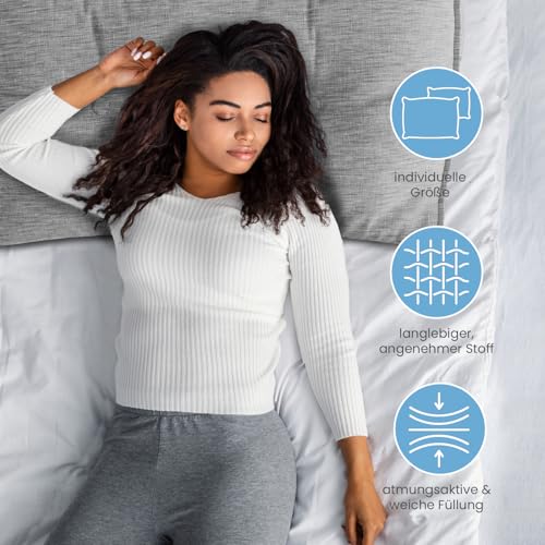 Rückenkissen Eloneo 100 cm breit für Bett und Sofa