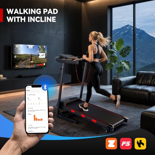 Standing treadmill desk