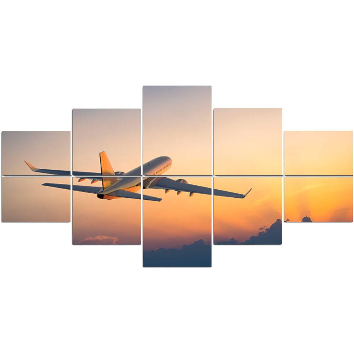 8-Pack Muskoka Sunset Acoustic Panels 48"x32" - Decorative Sound Absorbing Wall Art For Office, Studio