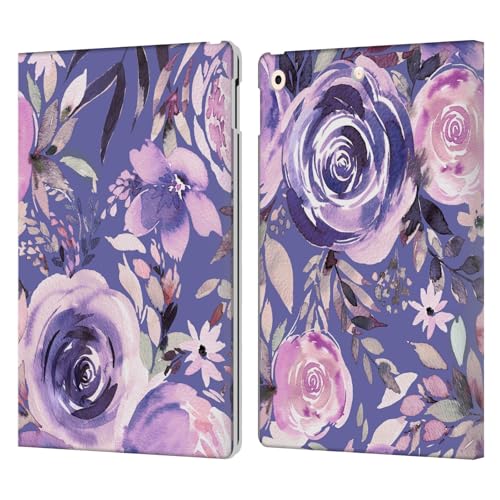 Étui portefeuille iPad 10.2 cuir anti-choc et anti-rayures Ninola Lilas