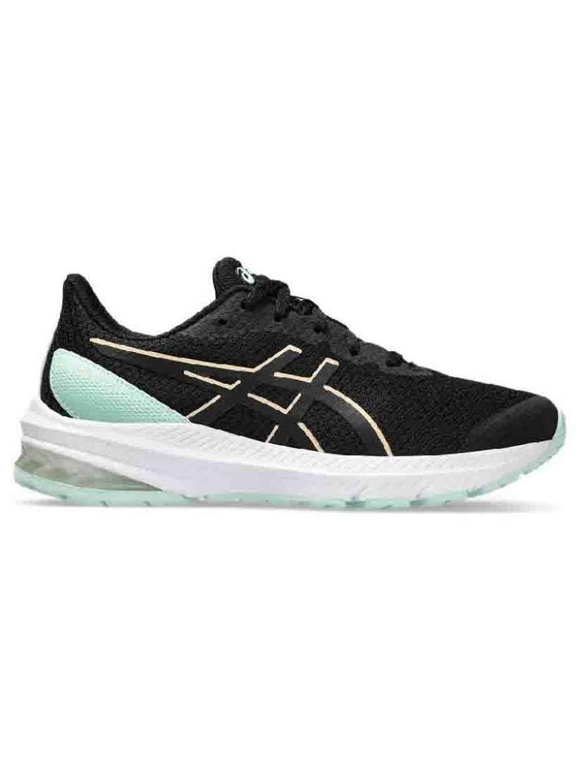 ASICS Boys Gt-1000 12 Gs Sneaker, Black Apricot Crush, 1 UK