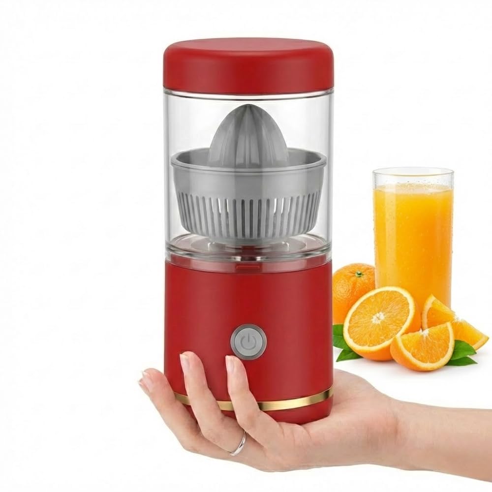 drumstone (𝐒𝐩𝐞𝐜𝐢𝐚𝐥 𝟏𝟓 𝐘𝐞𝐚𝐫𝐬 𝐖𝐚𝐫𝐫𝐚𝐧𝐭𝐲) portable usb rechargeable citrus juicer 360 degree electric orange lemon juice extractor, compact cordless mini fruit juicer easy to clean