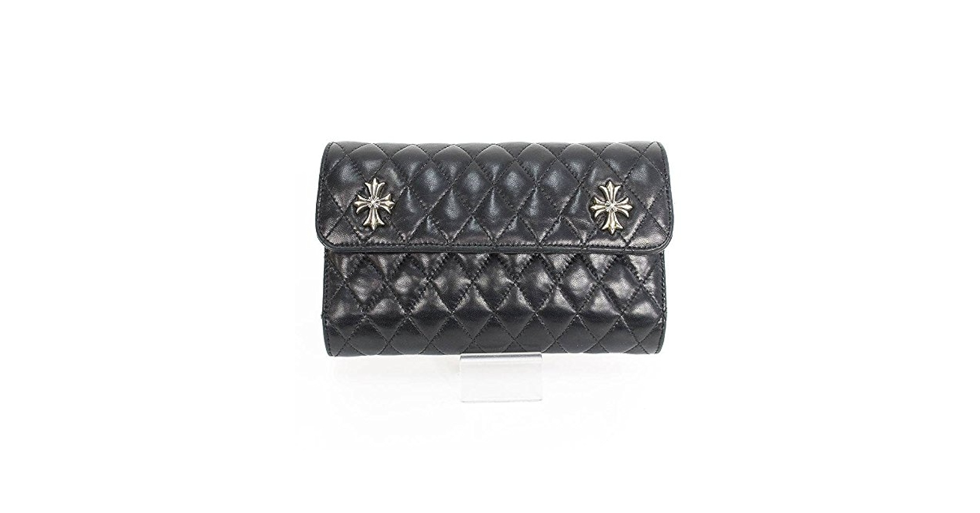 ■顧客限定■ Chrome Hearts ウェーブ キルティングウォレット ■ CHROME HEARTS クロムハーツ（原本無） QUILTED WAVE WALLET