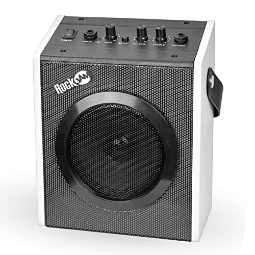 Rockjam 6 String Electric Guitar Kit, Right, Black & White, Full-Size (Eg1-Bk-Sk-V) #TOP7