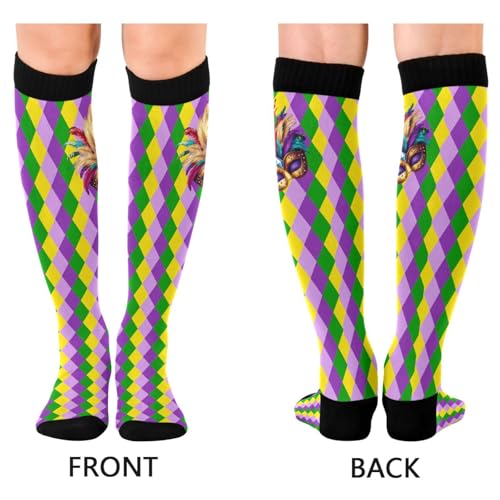 Image of Wusikd Cats Compression Socks for Women and Men Circulation Cute Long Socks for Athletic Running 1