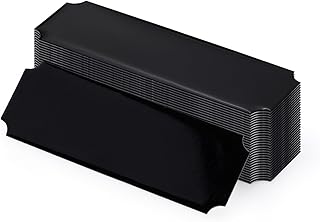 30 Pack Name Plates with Adhesive Backing, Laser Engraving Blanks, Metal Aluminum Personalized Trophy