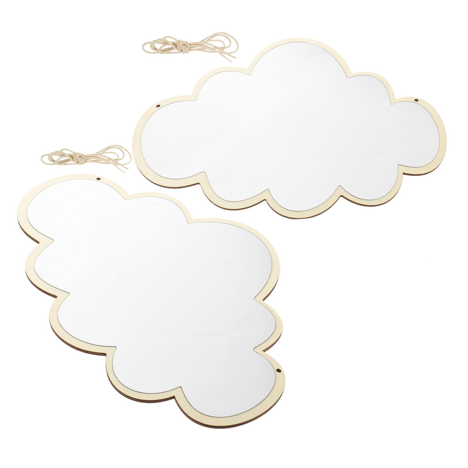 Miroir pour chambre incassable acrylique kaki gain de place mural 2 pcs