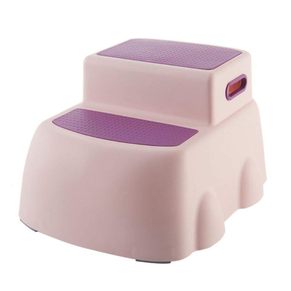 HAPPLiGNLY Double Height Step Stool,Toddler's Stool,Suitable for Potty Training in The Bathroom a/B/As Shown