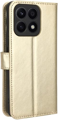 Miniatura 3 de Funda para Honor X8a Funda de cuero, Funda de cuero con tapa para Honor X8a CRT-LX1 CRT-LX2 CRT-LX3 Funda Oro