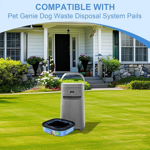 Image of Genie Refill Bags for Cat Dog 2 Pack - Total 56FT Lasts Up to 8 Months - 2026 New Superior Odor Control for Dog Poop Cat Litter Bags - Pet Waste Refill Bags Fits Pet Genie and Litter Genie Pails