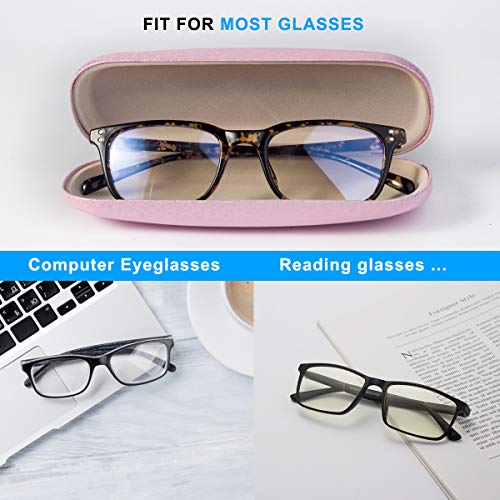 Image of RayLove Unisex Hard Shell Eyeglasses Cases, Protective Case For Glasses