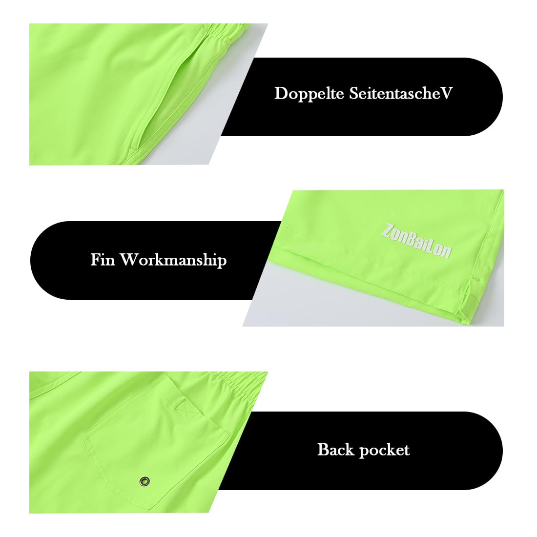 Bokserki dla mężczyzn, Szorty Męskie Sportowe, Luźne Spodenki Treningowe, Bieganie, Trening, Odzież Sportowa, Ultra Wygodne, Lekkie, z Kieszeniami, 3 x Multi 01, XL