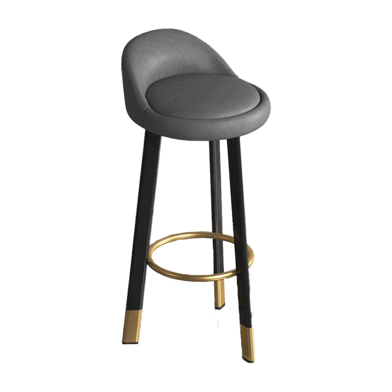 Tabourets de bar cuisine 60cm et chaise hauteur style industriel en tissu technologie salon