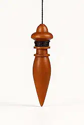 Pêndulo Para Radiestesia De Madeira Artesanal Com Chumbo E Lastro