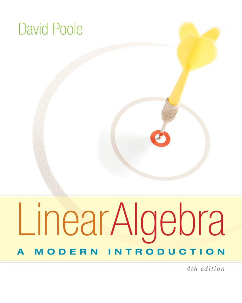 Cengage Learning Linear Algebra: A Modern Introduction