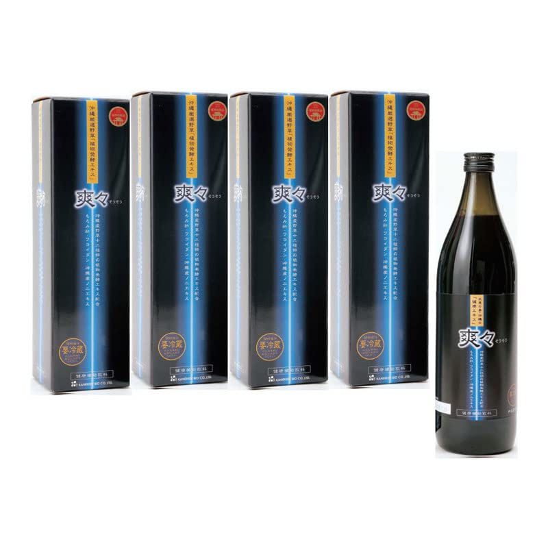 Amazon.co.jp: 植物発酵エキス 爽々 900ml ≪4本セット販売≫ 金秀 