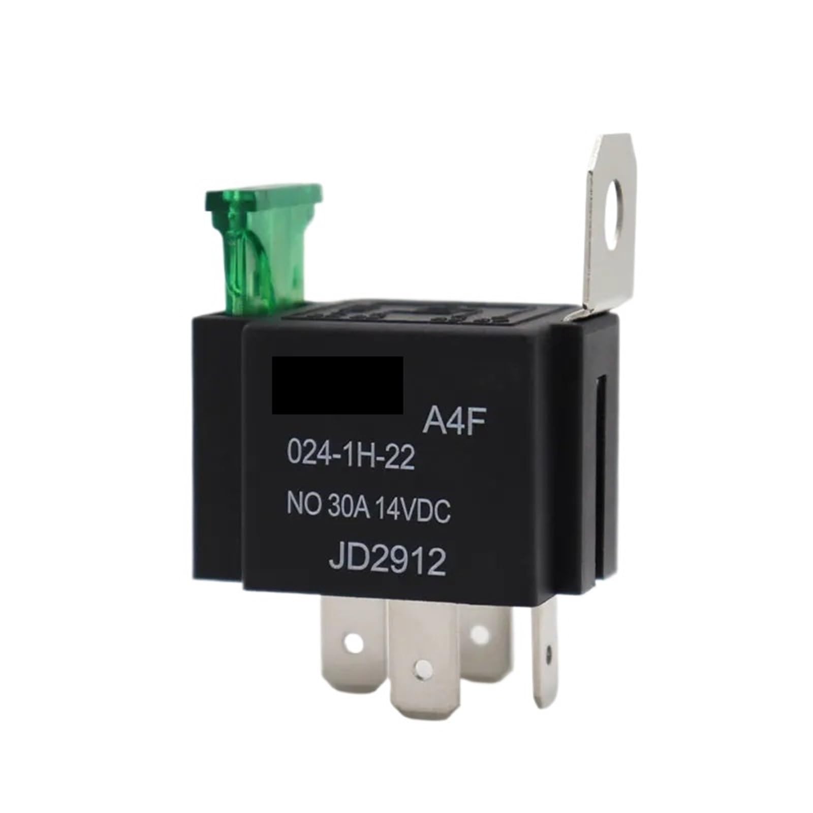 Relé fusible automotriz A4F 30A, 12 V/24 V, 4 pines/5 pines, for coche, barco, vehículo, 25 unidades(A4F-5pin-24V)