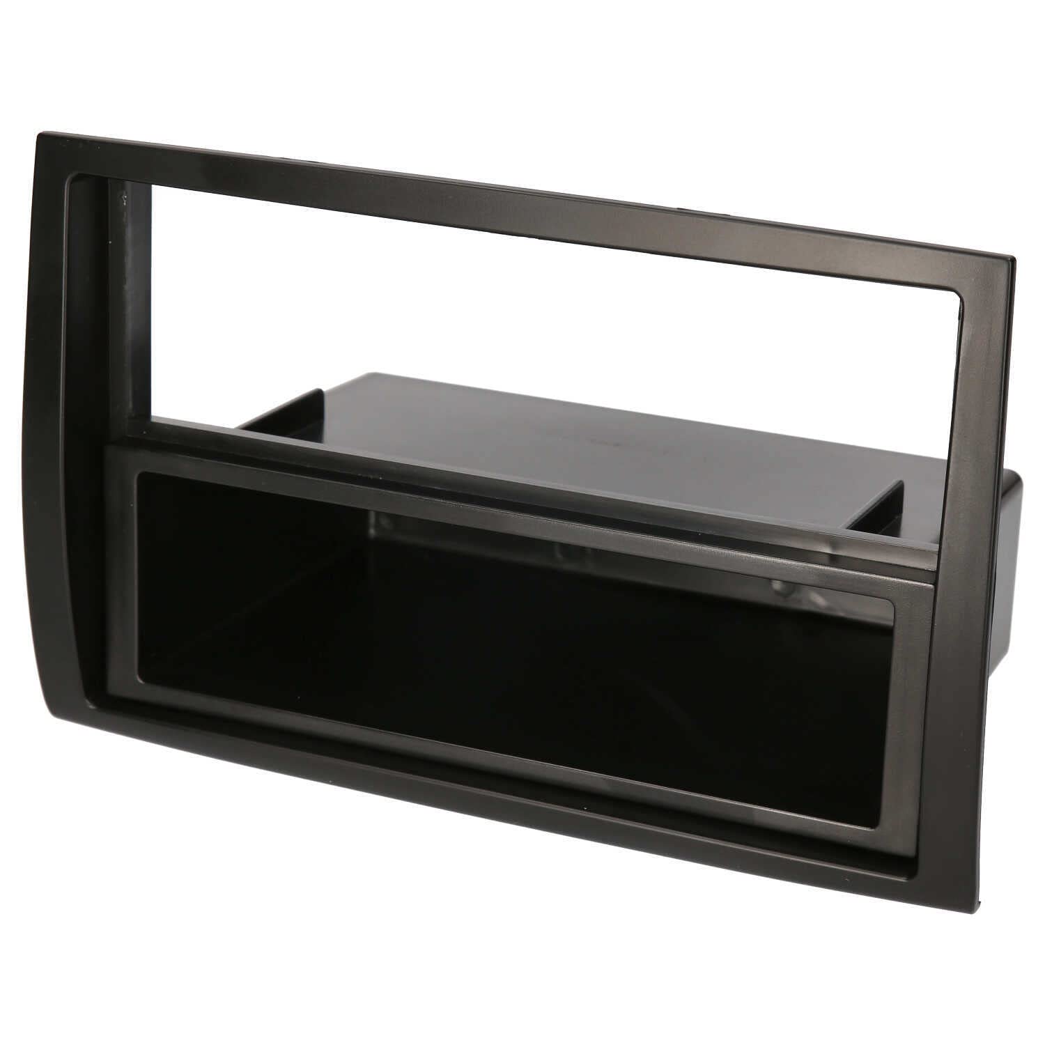 Audioproject A377 - Autoradio Radioblende 1-DIN kompatibel mit FIAT Ducato Citroen Jumper Peugeot Boxer ab 2006 - Ablage-Fach Auto-Radio Blende schwarz
