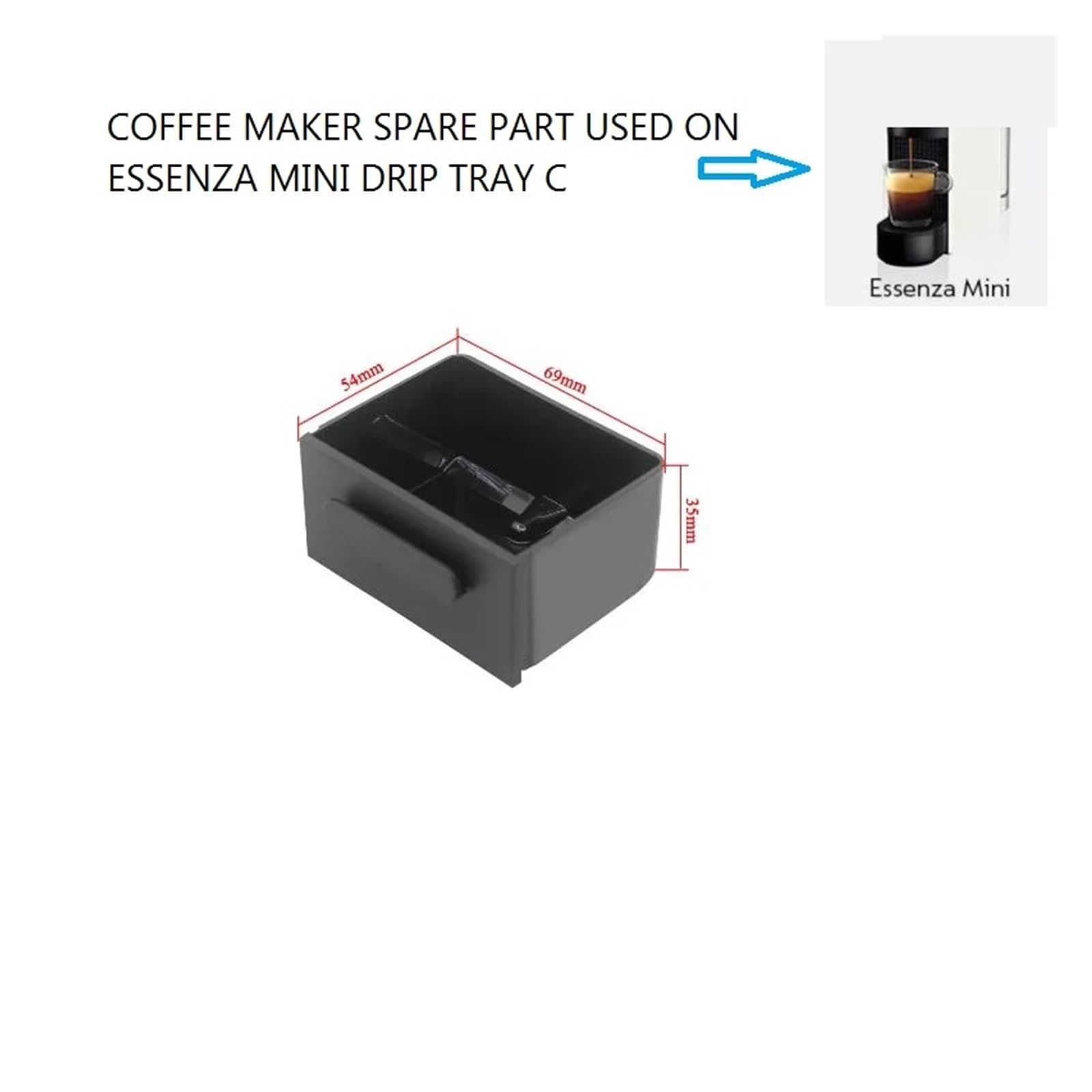 Bandeja De Goteo/contenedor De Cápsulas, Compatible Con Cafeteras Nespresso Y Essenza Mini C30 (repuesto)(Capsule Container)