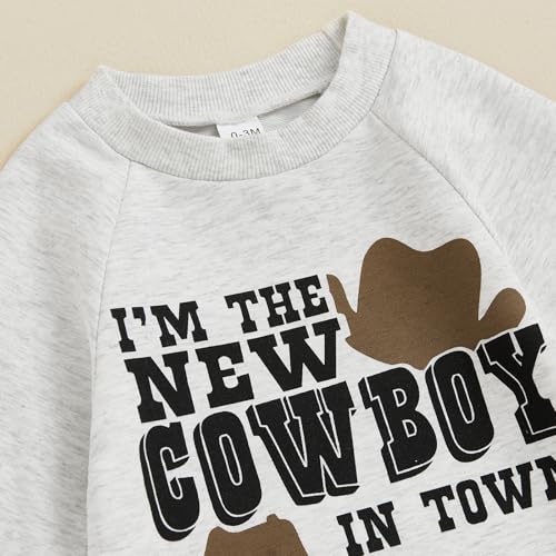Sasaerucure Infant Baby Boy Western Clothes Newborn Cowboy Baby Outfit Baby Boy Long Sleeve Romper Winter Onesie4