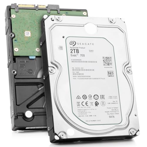 Seagate ST2000NM0055 Enterprise Capacity 3.5'' HDD 2TB 7200 RPM 512n SATA 6Gb/s 128MB Cache Internal Hard Drive (Renewed)