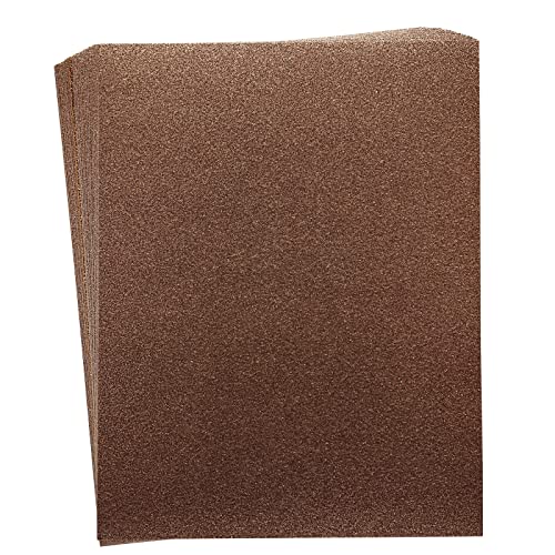 Papier à paillettes cuivrées anti-perte de paillettes lot de 30 feuilles rigides pour loisirs
