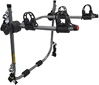 Suporte para bike Transbike 2 bicicletas POP Prata tira Preta Sedan Hatch