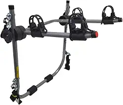 Suporte para bike Transbike 2 bicicletas POP Prata tira Preta Sedan Hatch