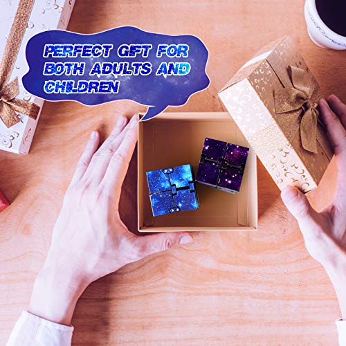 Fidgets Toys Fidget Cubes 2Pcs Infinity Cubes For Kids & Teen & Adult Cool Stuff Adult Toy Mini Gadget Best For Stress Or Anxiety Relief And Kill Time Sensory Toy Unique Birthday Easter Gifts #TOP5