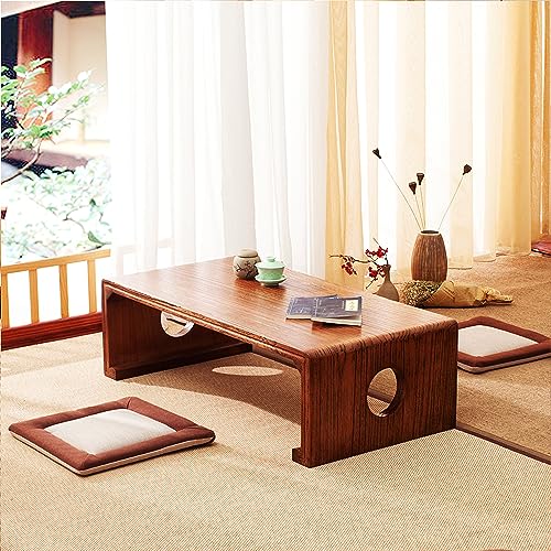 Table centrale bohème chic en bois effet vieilli authentique
